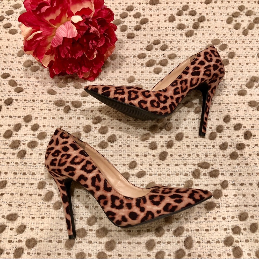 leopard heels